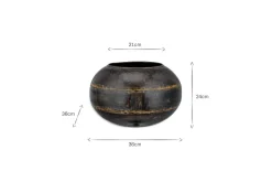 Endo Reclaimed Iron Globe Planter