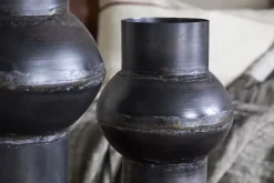 Endo Reclaimed Iron Vase - Aged Black