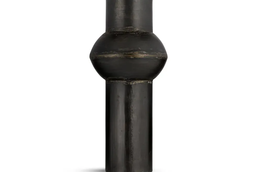 Endo Reclaimed Iron Vase - Aged Black