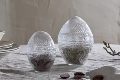 Essan Recycled Glass Opening Egg - Clear