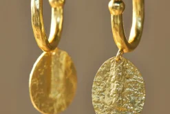 Esta Hoop Earrings - Gold - One Size