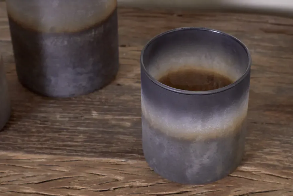 Etti Tealight Holders - Navy & Smoke