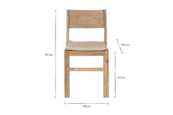 Fioni Reclaimed Wood Dining Chair - Natural