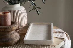 Ganda Travertine Vanity Tray - Cream