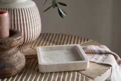 Ganda Travertine Vanity Tray - Cream