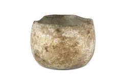 Gola Recycled Glass Tealight Holder - Antique Smoke