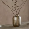 Hamira Recycled Glass Vase - Silver Rust