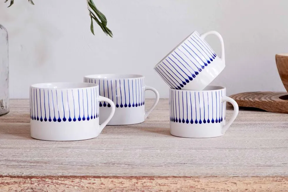 Iba Mug - Indigo - Large (Set of 2)