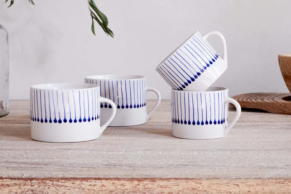 Iba Mug - Indigo - Small (Set of 2)