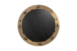Ibo Reclaimed Round Wall Mirror - Natural