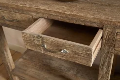 Ibo Reclaimed Wood 4 Drawer Console Table - Natural