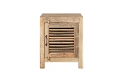 Ibo Reclaimed Wooden Slatted Cabinet – Natural - Small