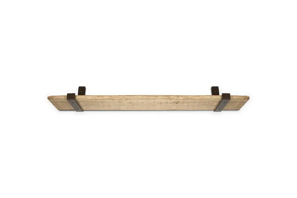 Ibo Reclaimed Wood & Iron Shelf - Natural