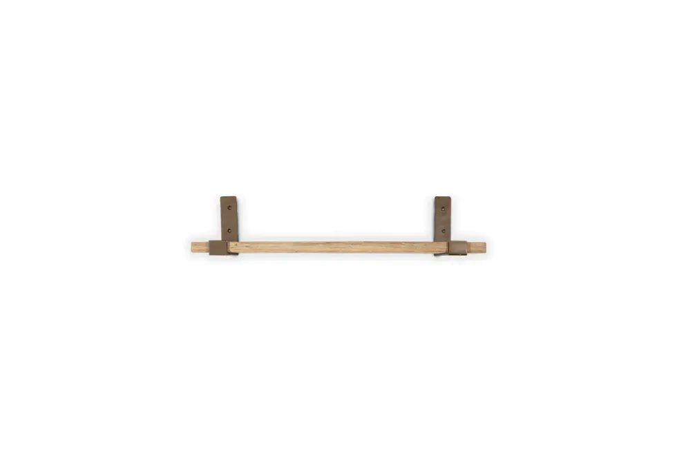 Ibo Reclaimed Wood & Iron Shelf - Natural