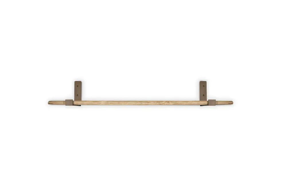 Ibo Reclaimed Wood & Iron Shelf - Natural