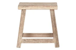 Ibo Reclaimed Wood Low Stool - Natural