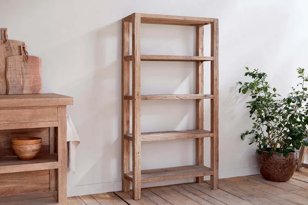 Ibo Reclaimed Wood Shelf - Natural - Wide
