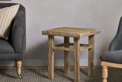 Ibo Reclaimed Wood Side Table - Natural