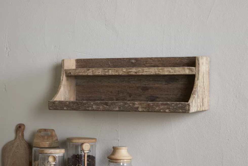 Ibo Reclaimed Wood Storage Shelf - Natural