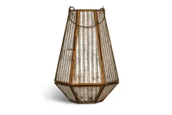 Igbo Lantern - Brass & Clear