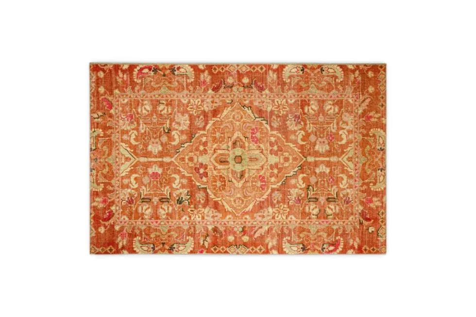 Ikowe Recycled PET Rug - Tonal Red