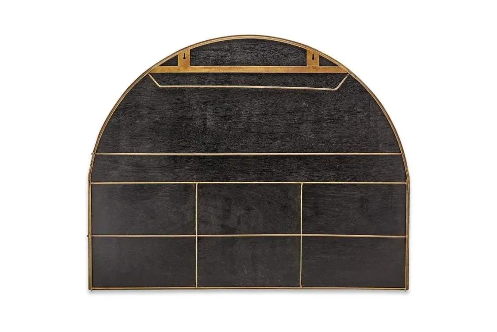 Imoma Iron Overmantel Arch Mirror - Brass