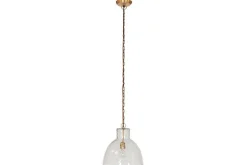 Inayah Recycled Glass Pendant - Clear