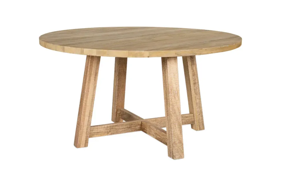 Indali Mango Wood Round Dining Table - Natural