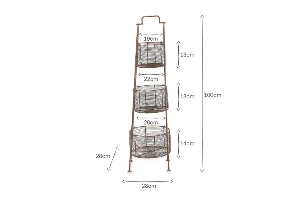 Inkollu Three-Tiered Storage Stand