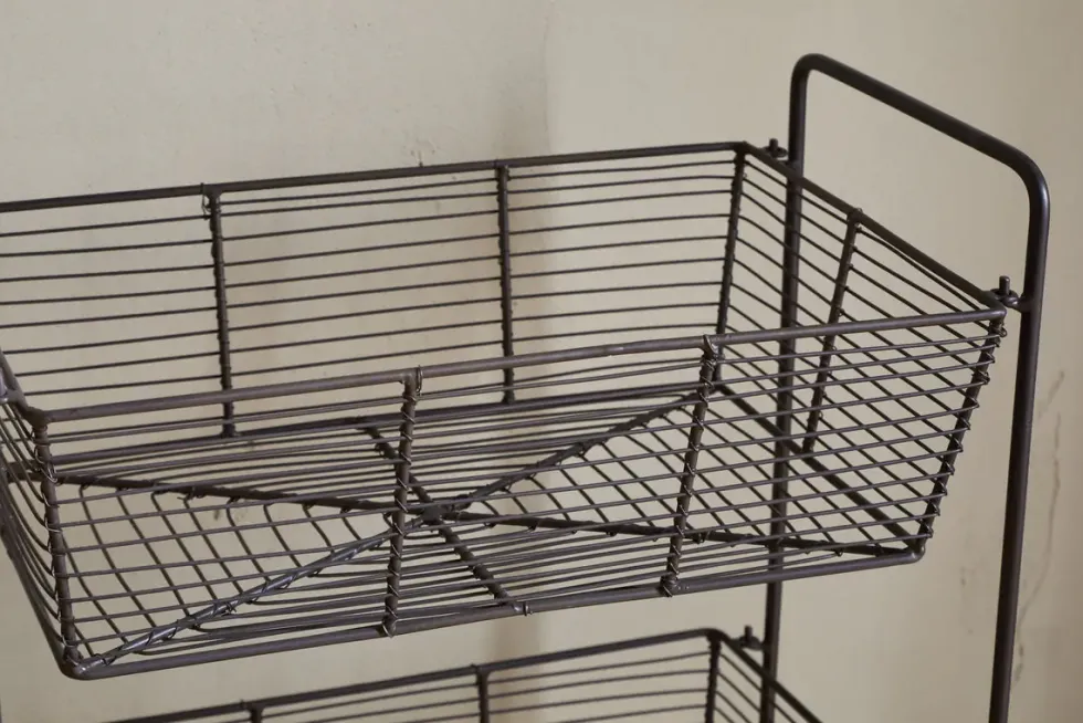 Inkollu Three Tier Storage Stand - Antiqued Brass