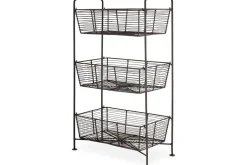 Inkollu Three Tier Storage Stand - Antiqued Brass