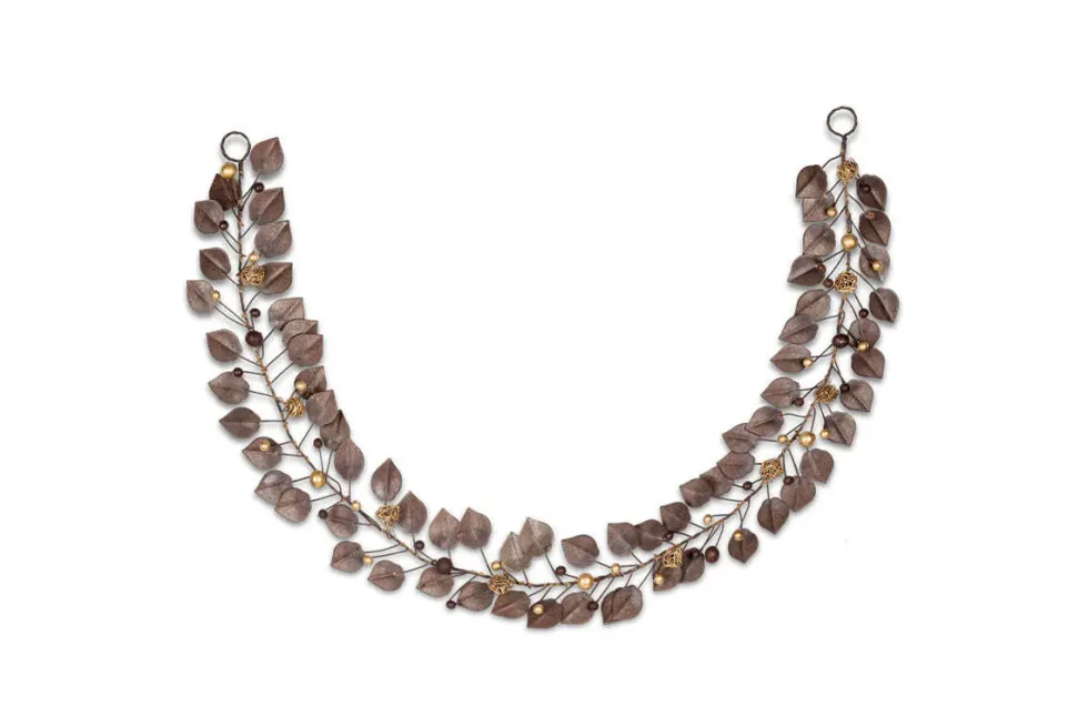 Ishana Wreath - Antique Brass