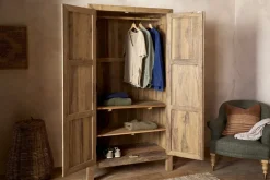Iya Reclaimed Wood Wardrobe - Natural