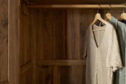 Iya Reclaimed Wood Wardrobe - Natural