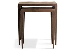 Jagan Cast Metal Nesting Side Tables - Aged Black - (Set of 2)