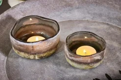 Janka Tealight Holders - Charcoal (Set of 2)