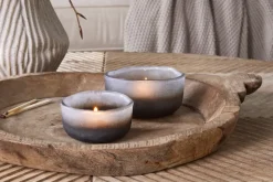 Janka Tealight Holders - Smoked Charcoal (Set of 2)