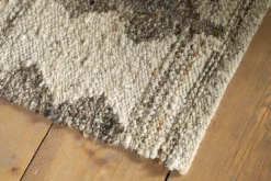 Japandi Handspun Cotton & Wool Rug - Cream & Clay