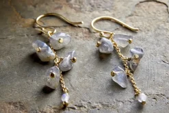Jaradi Labradorite Earrings - Gold