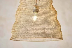 Jatani Wire Lampshade - Antique Brass - Small Oval