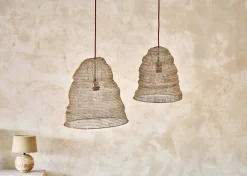 Jatani Wire Lampshade - Antique Brass - Small Oval