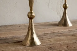 Javanee Candle Holder - Antique Brass