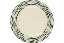 Juniper Drop Dinner Plate - Cream & Juniper