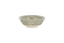 Juniper Drop Dinnerware Set - Cream & Juniper (Set of 12)