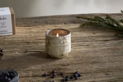 Juniper & Fir 1 Wick Scented Candle - Antique Gold - 1 Wick