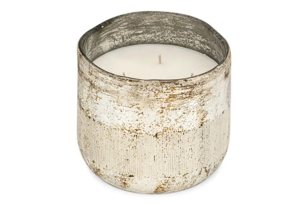 Juniper & Fir 3 Wick Scented Candle - Antique Gold - 3 Wick