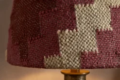Kaadu Jute Kilim Lampshade - Rust & Natural - Medium