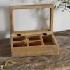 Kabani Mango Wood Jewellery Box - Natural