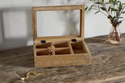 Kabani Mango Wood Jewellery Box - Natural