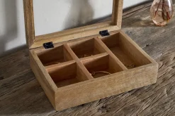Kabani Mango Wood Jewellery Box - Natural